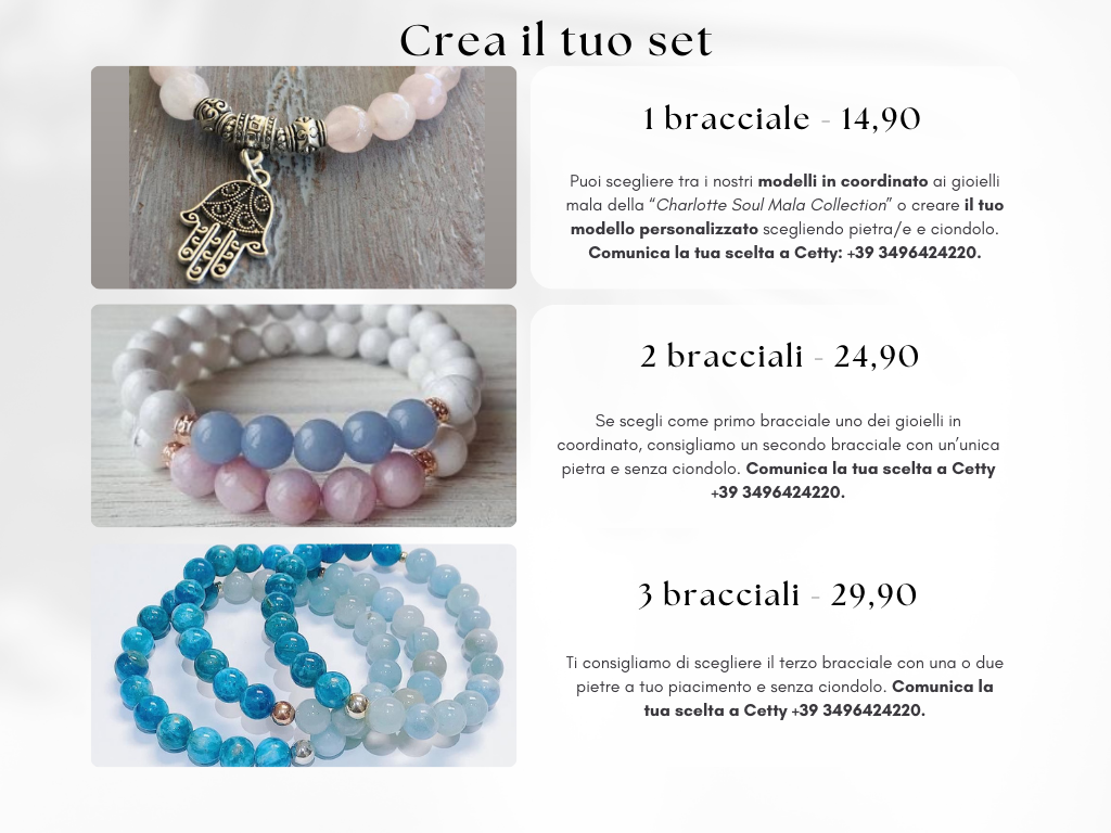 Crea i tuoi Bracciali Gioiello 3pz